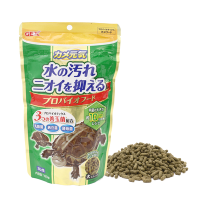 日本进口GEX元气龟粮善玉菌水龟半水龟饲料