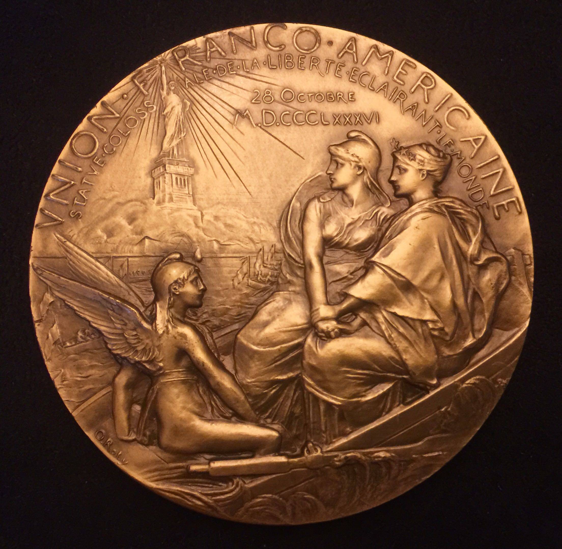 法国大铜章-大师roty名章-法美联盟-1986年重铸版