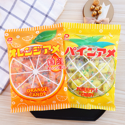 日本进口羽印水果糖桔子Pine佩茵