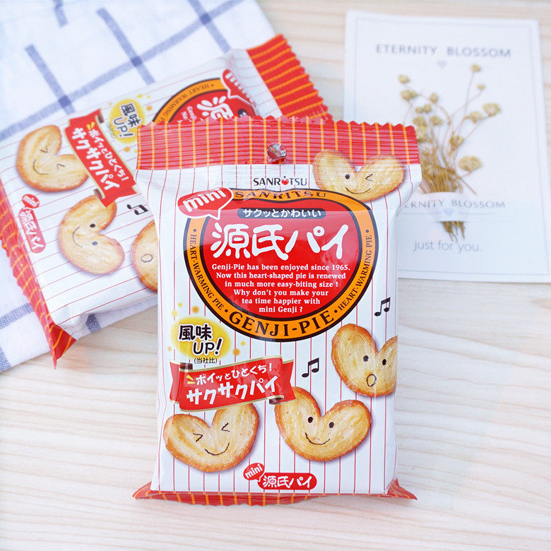 新品日本进口零食品 三立 源氏蝴蝶酥饼干迷你蝴蝶酥松脆日式糕点
