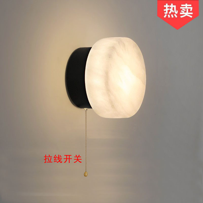 西班牙天然云石带开关壁灯客厅背景墙玄关楼梯酒店民宿过道床头灯