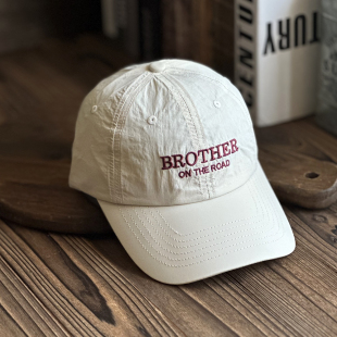 日本直邮加长檐字母薄款 速干棒球帽子男女防晒防紫外线加深鸭舌帽