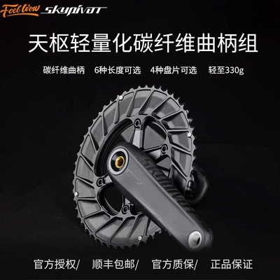 碳纤维曲柄牙盘Skypivot功率器