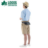 logos户外露营野营便携腰带风扇风扇包