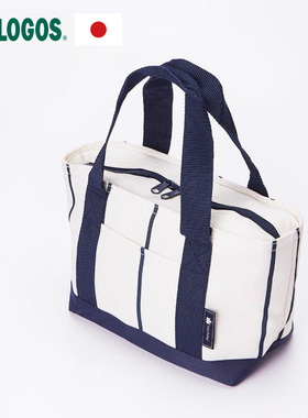 日本LOGOS户外便携保鲜冷藏双层冰包保温袋保温包便当包背奶包