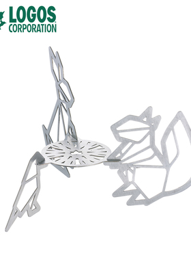 日本logos户外露营安全烛台浪漫气氛烛台摆件烛光晚餐不锈钢烛台