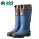 露营水靴网红日本胶靴 时尚 日本logos户外雨鞋 雨靴橡胶防水水鞋