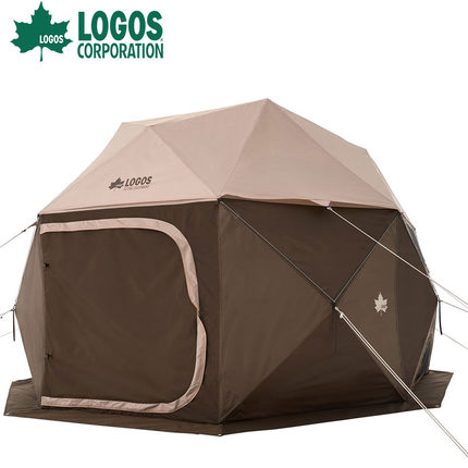 日本logos户外露营球形速开帐篷观星帐篷新款