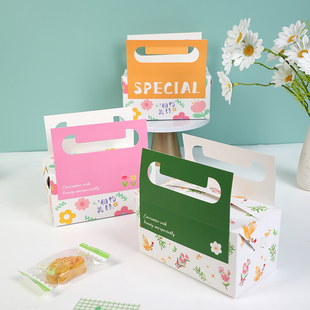 端午节绿豆冰糕包装盒烘焙曲奇饼干雪花酥礼盒手提牛轧糖点心盒子