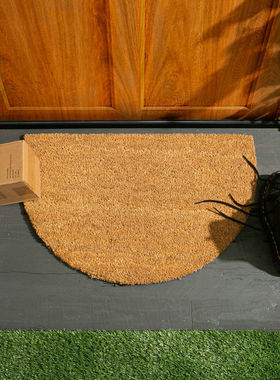 天然椰棕印度进口椰棕门垫家用入户除尘防滑环保半圆可裁剪椰棕垫