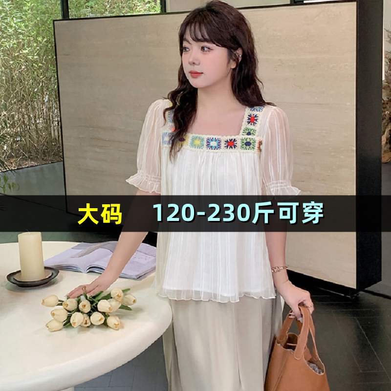 大码女装小衫短袖上衣