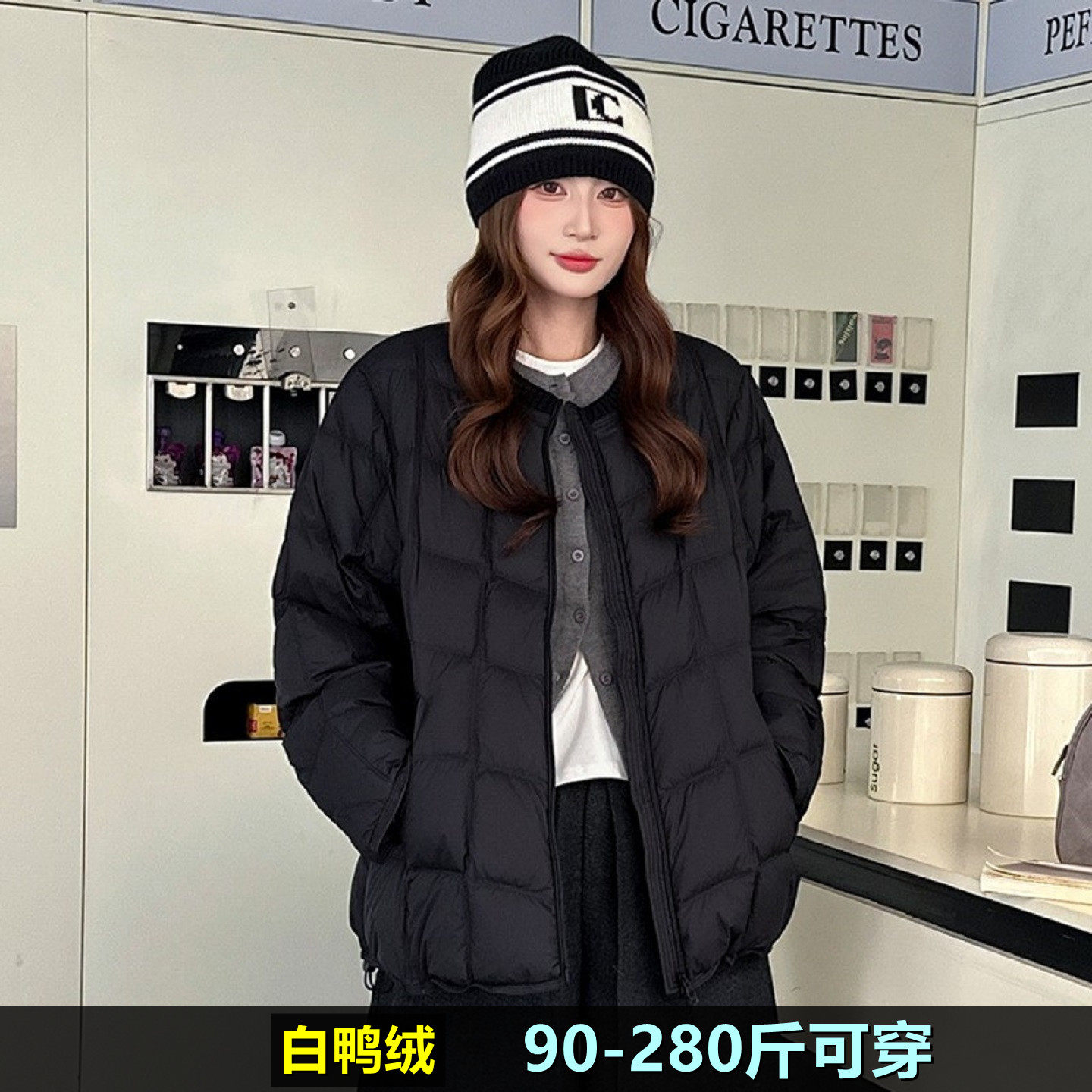 特大码羽绒服女冬装新款200斤胖mm240加肥加大鸭绒孕妇中长款外套