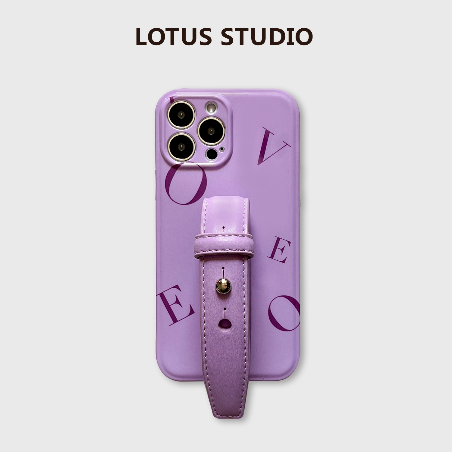 紫色字母腕苹果iPhone14
