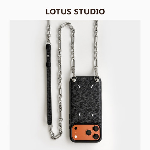 马吉拉风链条可调节肩带手机壳