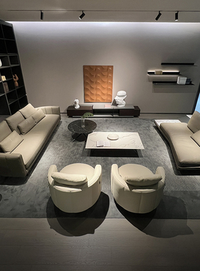 头层真皮沙发Torii鸟居沙发现代极简三人位转角可定制设计师款