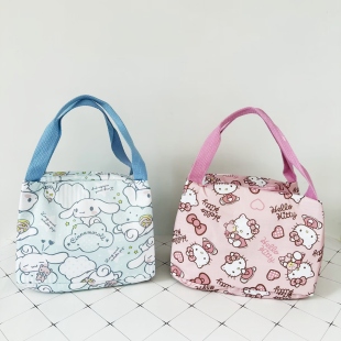 新款保温保冷饭盒包上班族日式大容量带饭便当包手提饭盒袋冷饮包