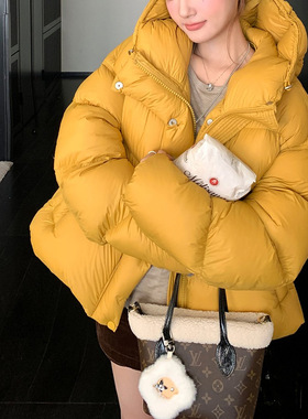 棉服女装新款冬季2026小个子云朵泡芙巨好看显瘦不臃肿保暖面包服