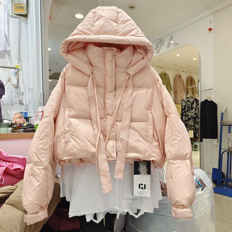 2026秋冬时尚新款宽松棉服外套女 加厚保暖连帽下摆抽绳短款棉服,女装/女士精品,棉衣/棉服,淘宝优惠券,粉丝福利购,淘宝优惠卷