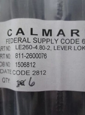 议价CALMARK 杠杆锁 LE260-4.80-2 一盒6支！
