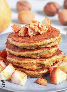 无糖全麦松饼粉华夫饼低糖卡脂健身代餐无添加早餐点心家用预拌粉