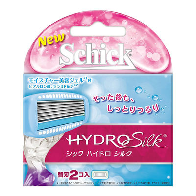 日本舒适除毛刀腋下女用手动5层替换刀片Hydro5舒绮保湿用2个装