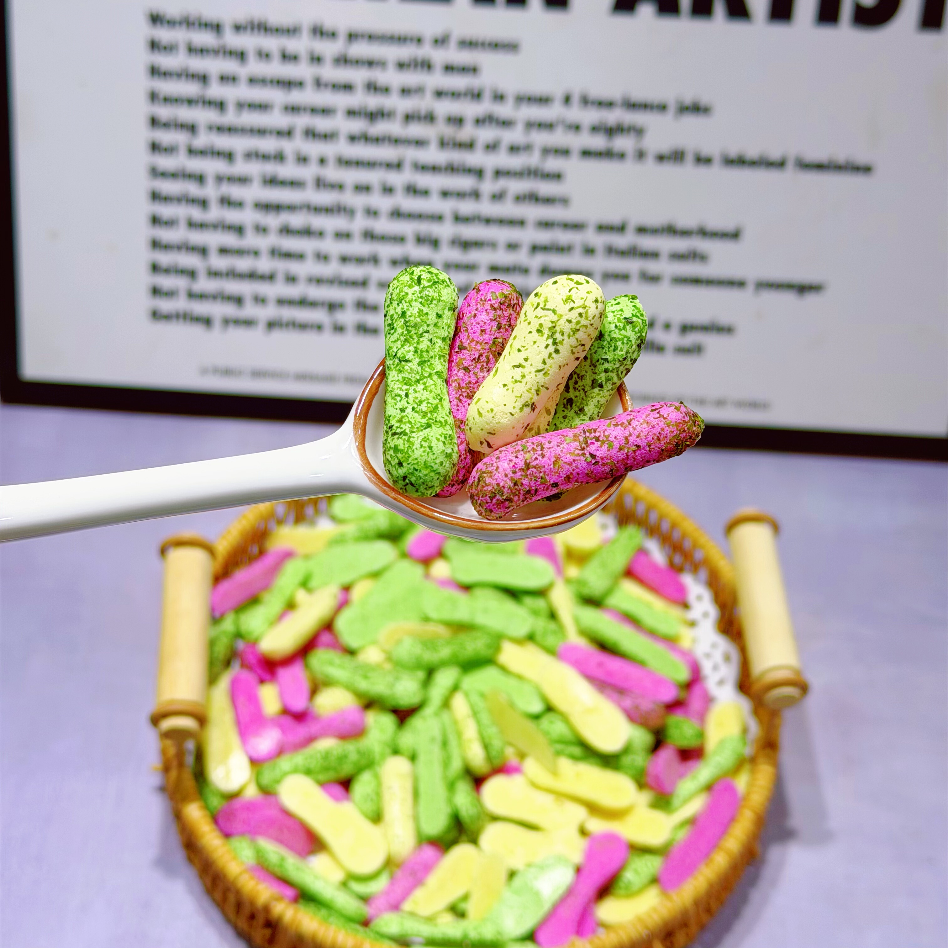 鲜虾海苔手指溶溶豆果蔬蛋白无添加糖入口即化搭婴幼儿童宝宝辅食