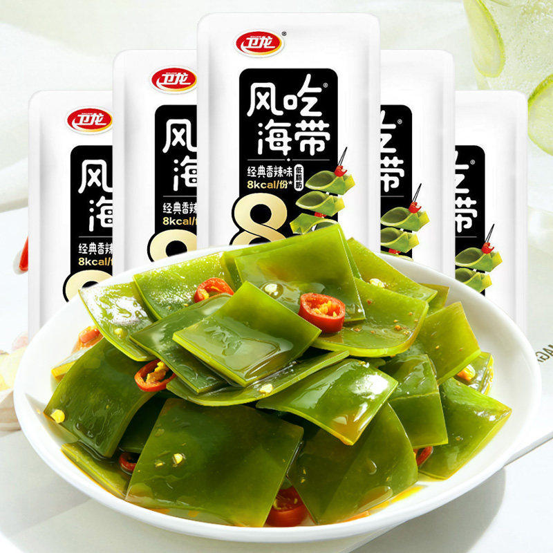 卫龙风味吃海带500g散装魔芋爽香辣海带丝下饭菜零食小吃办公食品