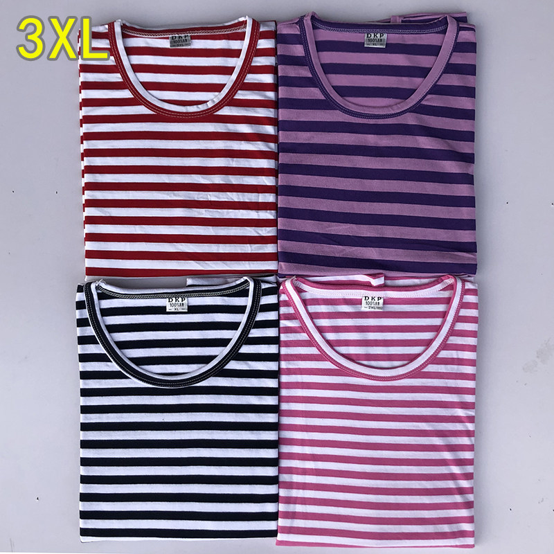 老人T恤女春秋新款圆领宽松体恤衫中老年太太条纹薄款纯棉上衣服,女装/女士精品,中老年女装,淘宝优惠券,粉丝福利购,淘宝优惠卷