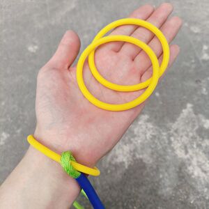 撒网手绳专用手环套手环安全手环硅胶材质柔软舒适手绳头手圈圆形