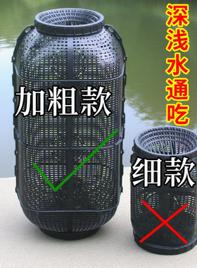 2025新型鱼笼超大号大进口捕鱼笼双口倒须诱鱼网笼鳝鱼虾笼泥鳅笼