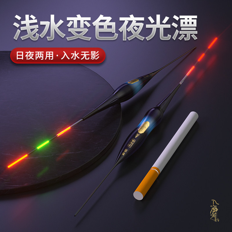 入海流日夜两用咬钩变色电子漂图片
