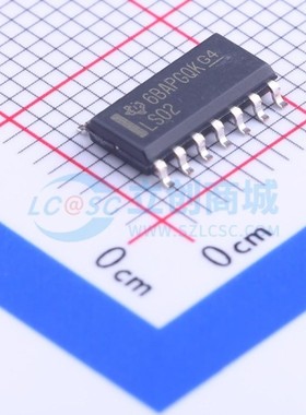 逻辑门 SN74LS02DR SOIC-14 TI/德州 电子元器件配单原装正品