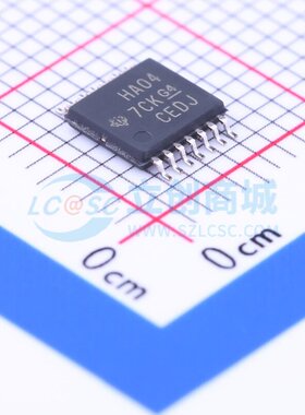 反相器 SN74AHC04PWRG4 TSSOP-14 TI/德州 电子元件配单原装正品