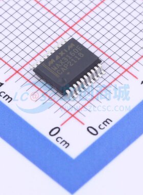 RS-485/RS-422芯片 MAX3160ECAP+T SSOP-20 MAXIM(美信) 原装正品