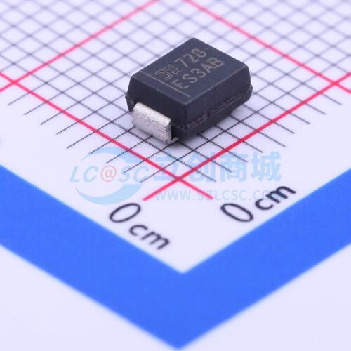 快恢复/高效率二极管 ES3AB-13-F SMB DIODES(美台) 电子元件配单