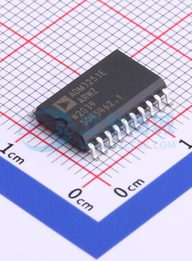 隔离式RS-232收发器 ADM3251EARWZ SOIC-20 ADI(亚德诺) 原装正品