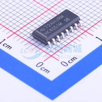 模拟开关/多路复用器 CD74HC4051M SOIC-16 TI/德州 电子元件配单
