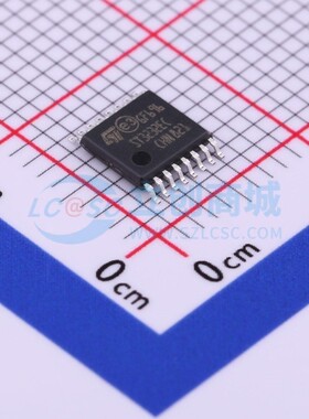 RS232芯片 ST3232ECTR TSSOP-16 ST(意法半导体) 电子元器件配单