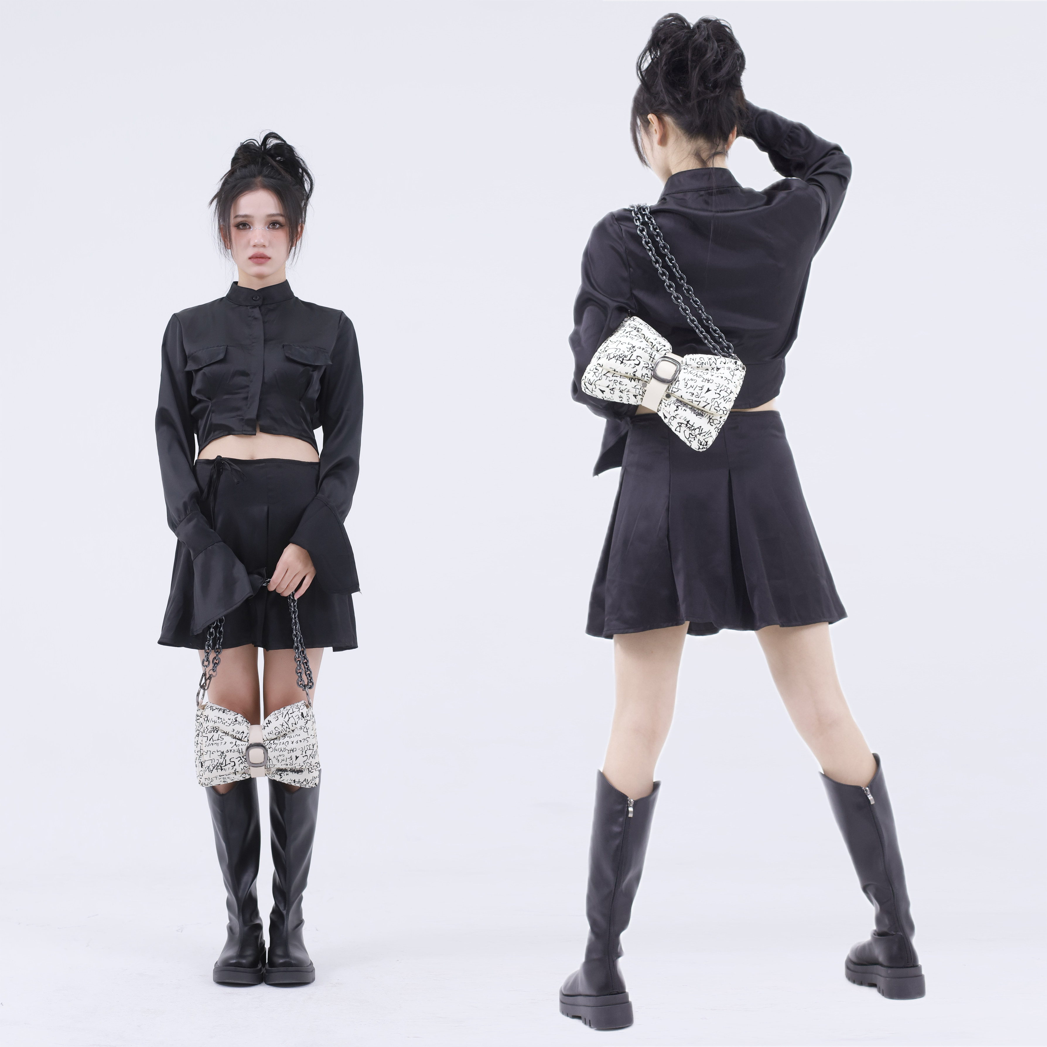 cicada原创可爱漫画风单肩斜跨包