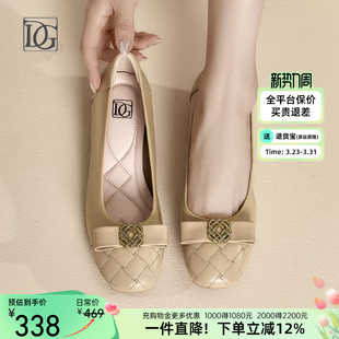 【头层牛皮】低跟单鞋女软皮一脚蹬妈妈鞋舒适真皮软底粗跟皮鞋