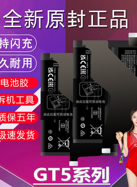 适用于真我GT5电池150W原装240W升级高容量RMX3820‌手机全新电板