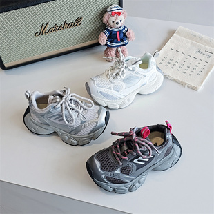 跑步训练篮球鞋 6002童鞋 男女童轻便运动鞋 巴家擦色脏脏鞋 2026春款
