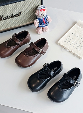 26032童鞋2026春款韩版洋气玛丽珍皮鞋女童公主鞋皮鞋时装鞋潮鞋