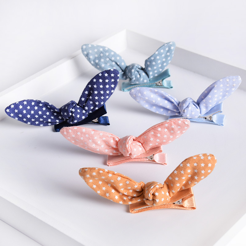 lovely Wuxing Rabbit Ears baby Hairpin Top clamp the republic of korea Children headdress All inclusive baby Fabric art seriesin the Children/Baby/Family fitted , Children&#39;s Accessories , Hair Accessories  category - from Buy2taobao.com to provide professional Taobao agent buy service
