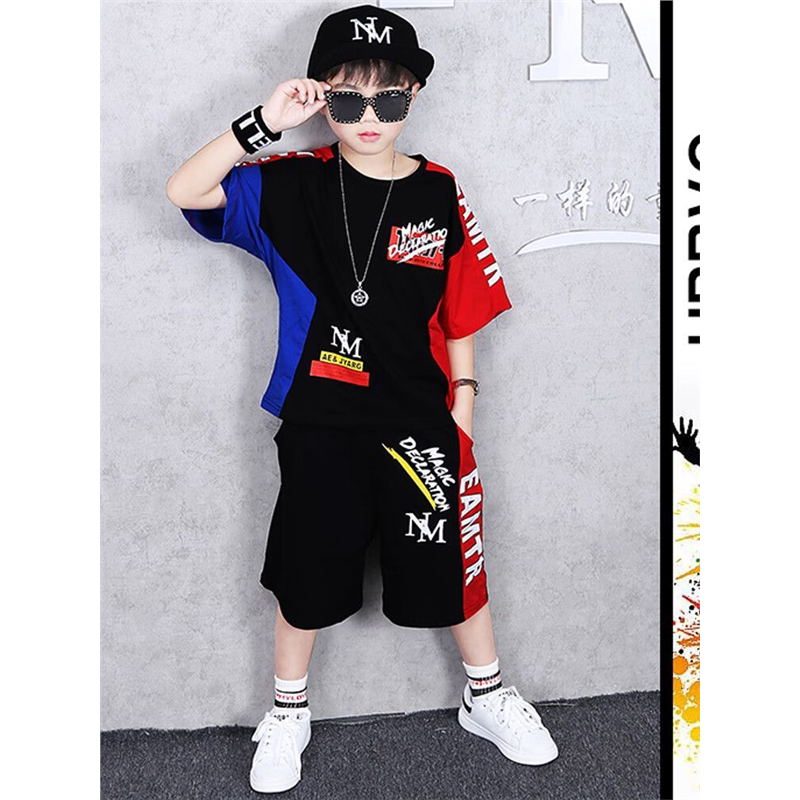 男童运动套装10夏天8衣服夏装9中大童6短袖短裤两件套7儿童装12岁