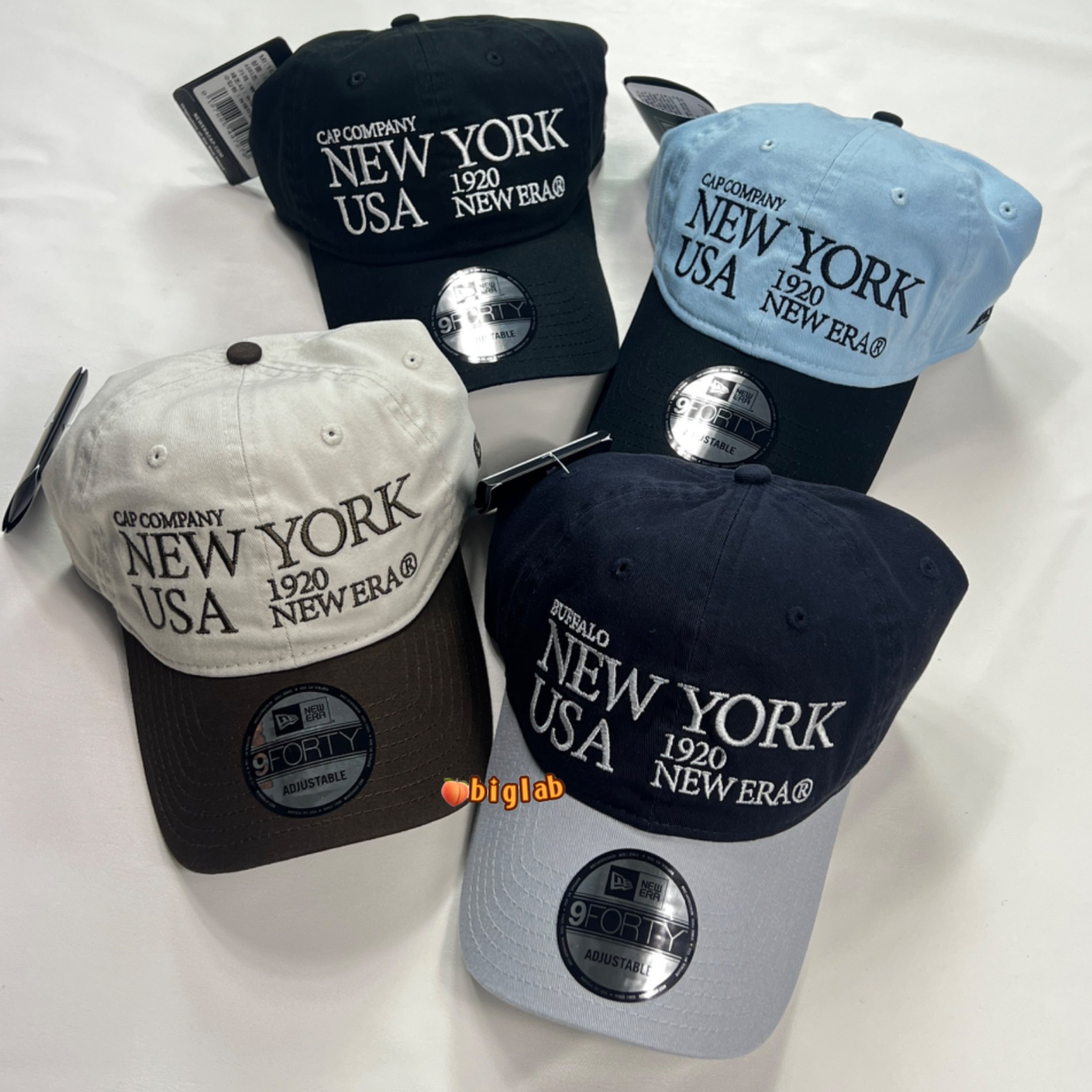 韩国New Era拼色棒球帽男女同款运动百搭软顶弯檐940字母刺绣帽子,服饰配件/皮带/帽子/围巾,帽子,淘宝优惠券,粉丝福利购,淘宝优惠卷