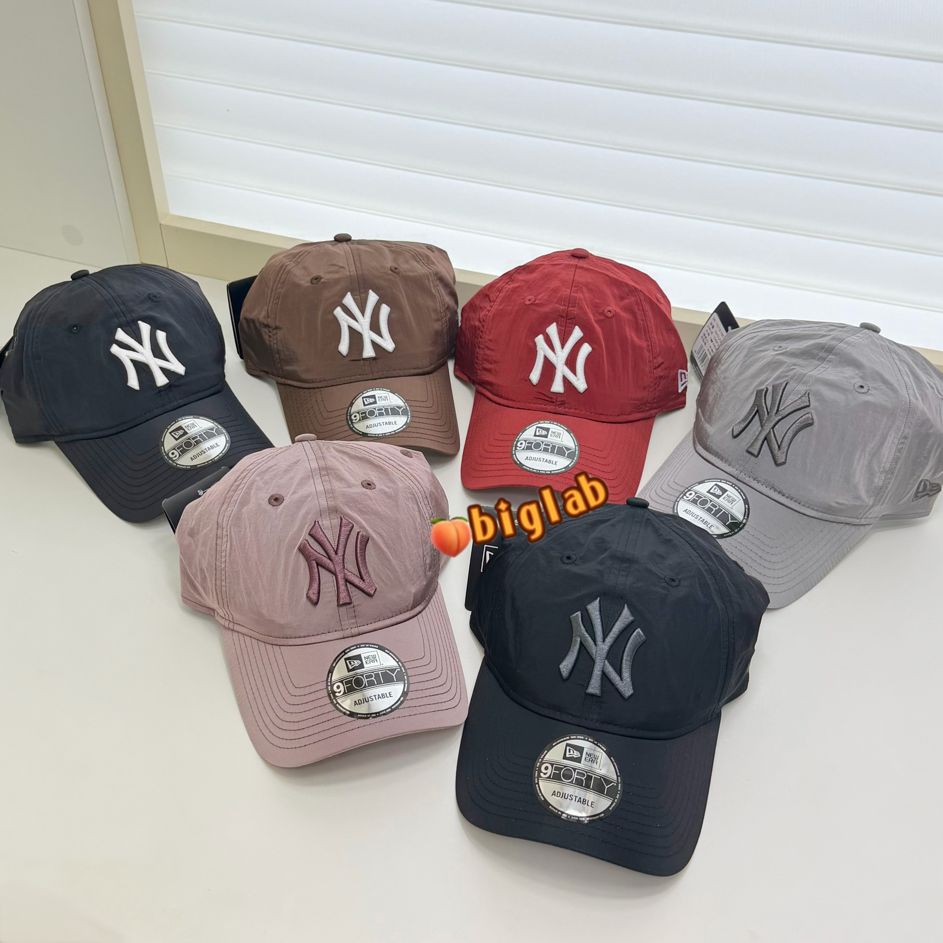 韩国NewEra速干棒球帽男女情侣休闲薄款帽子刺绣大标软顶鸭舌帽潮