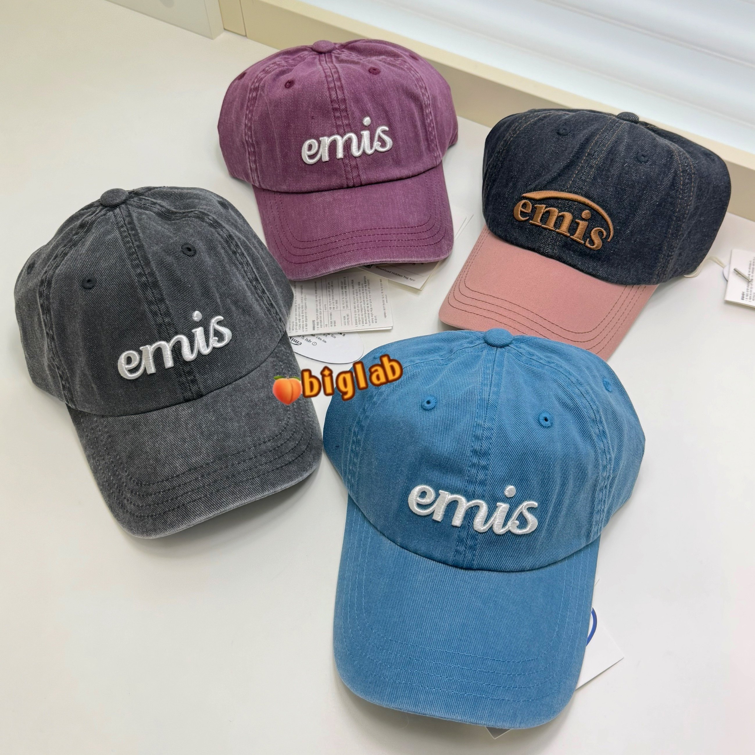 韩国emis牛仔棒球帽丹宁牛仔