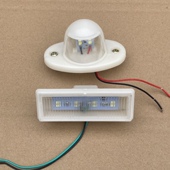 大货车led电子后牌照灯12v24v汽车车牌照明灯防水示宽灯尾灯倒车