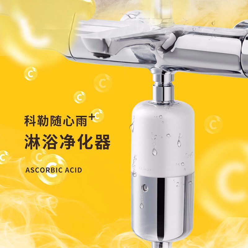 科勒KOHLER净水器随心雨淋浴净化器沐浴花洒过滤器自来水过滤